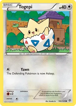 Togepi 102/135 Plasma Storm
