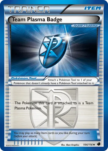 Team Plasma Badge 104/116 Plasma Freeze