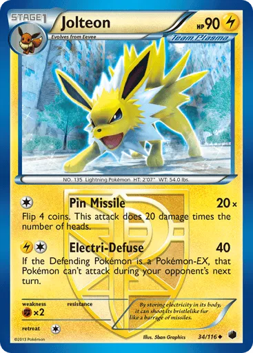 Jolteon 34/116 Plasma Freeze