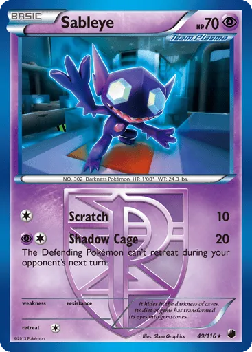 Sableye 49/116 Plasma Freeze
