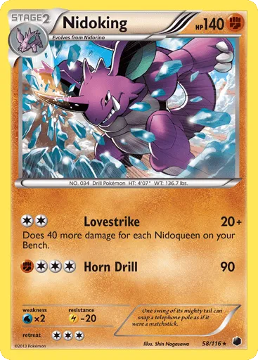 Nidoking 58/116 Plasma Freeze