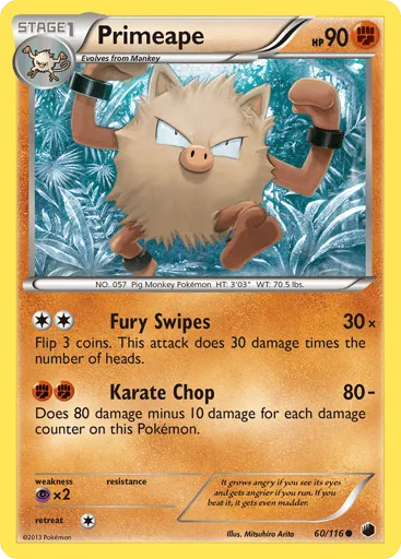 Primeape 60/116 Plasma Freeze