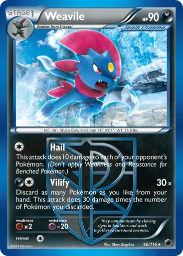 Weavile 66/116 Plasma Freeze