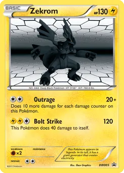 Zekrom BW005 BW Black Star Promos