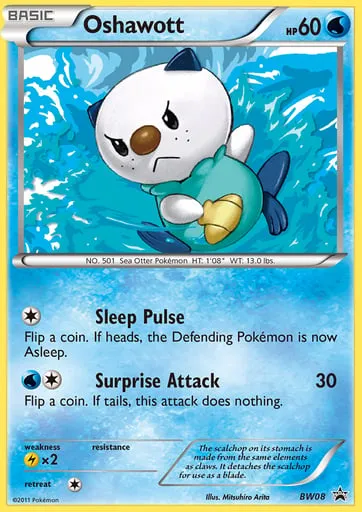 Oshawott BW08 BW Black Star Promos