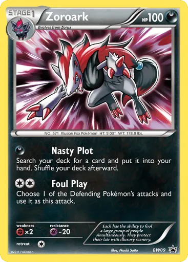 Zoroark BW09 BW Black Star Promos
