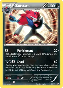 Zoroark BW19 BW Black Star Promos
