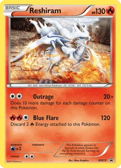 Reshiram BW23 BW Black Star Promos