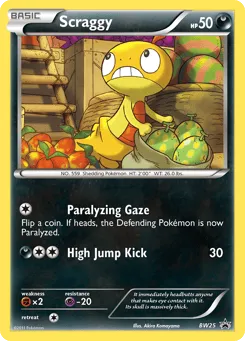 Scraggy BW25 BW Black Star Promos