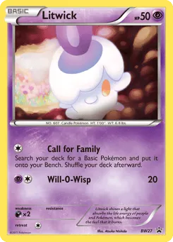 Litwick BW27 BW Black Star Promos