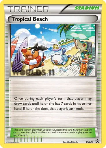 Tropical Beach BW28 BW Black Star Promos