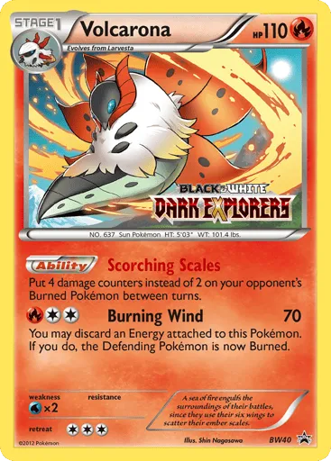 Volcarona BW40 BW Black Star Promos