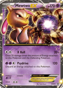 Mewtwo-EX BW45 BW Black Star Promos