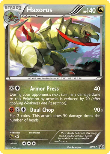 Haxorus BW57 BW Black Star Promos