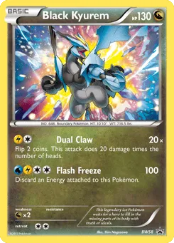 Black Kyurem BW58 BW Black Star Promos