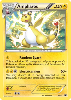 Ampharos BW67 BW Black Star Promos