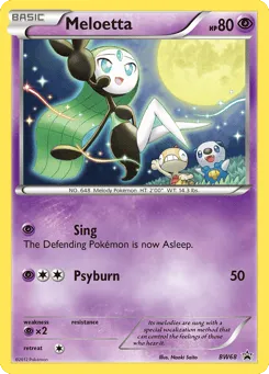 Meloetta BW68 BW Black Star Promos