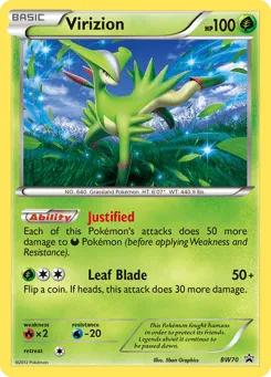 Virizion BW70 BW Black Star Promos