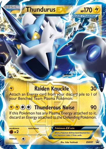 Thundurus-EX BW81 BW Black Star Promos