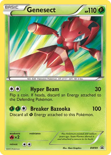 Genesect BW99 BW Black Star Promos