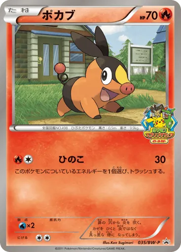 Tepig 035/BW-P Black & White Promos