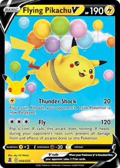 Flying Pikachu V 6 Celebrations