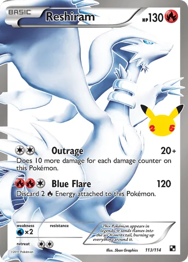 Reshiram 113 Celebrations: Classic Collection