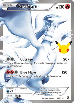 Reshiram 113 Celebrations: Classic Collection