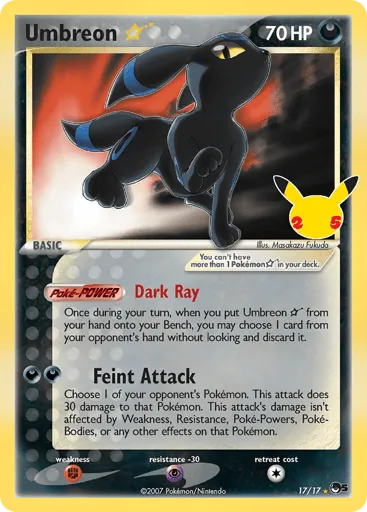 Umbreon ☆ 17 Celebrations: Classic Collection