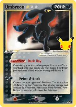 Umbreon ☆ 17 Celebrations: Classic Collection