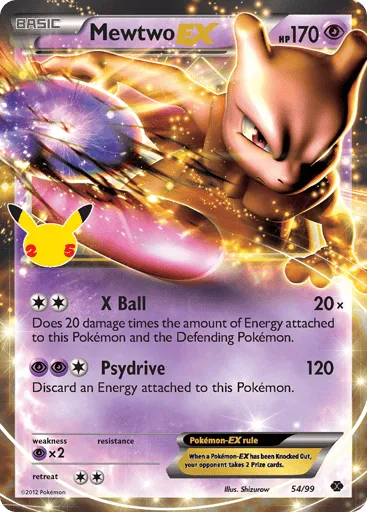 Mewtwo-EX 54 Celebrations: Classic Collection