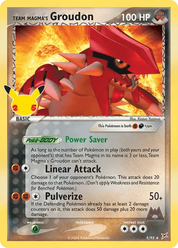 Team Magma's Groudon 9 Celebrations: Classic Collection