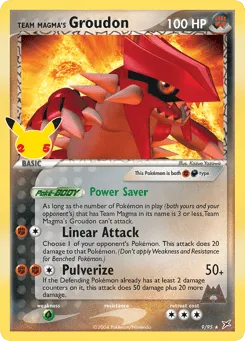 Team Magma's Groudon 9 Celebrations: Classic Collection