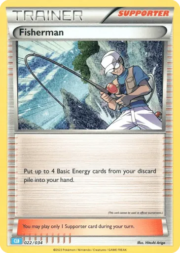 Fisherman 022/034 Pokémon TCG Classic - Blastoise
