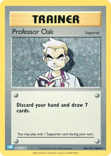 Professor Oak 025/034 Pokémon TCG Classic - Blastoise