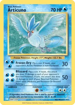 Articuno 009/034 Pokémon TCG Classic - Blastoise