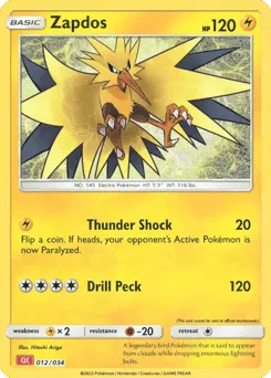 Zapdos 012/034 Pokémon TCG Classic - Charizard