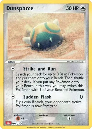 Dunsparce 015/034 Pokémon TCG Classic - Charizard
