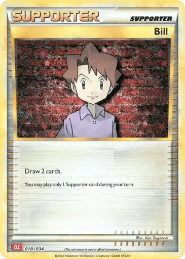Bill 018/034 Pokémon TCG Classic - Charizard