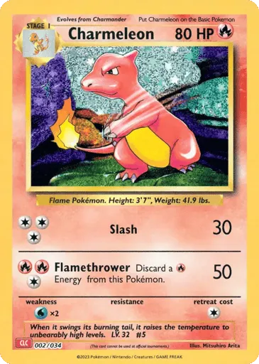 Charmeleon 002/034 Pokémon TCG Classic - Charizard