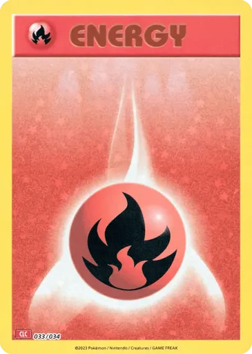 Basic Fire Energy 033/034 Pokémon TCG Classic - Charizard