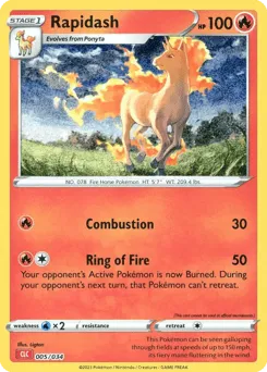 Rapidash 005/034 Pokémon TCG Classic - Charizard