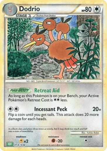 Dodrio 014/034 Pokémon TCG Classic - Venusaur