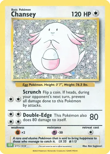 Chansey 015/034 Pokémon TCG Classic - Venusaur