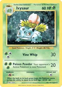 Ivysaur 002/034 Pokémon TCG Classic - Venusaur