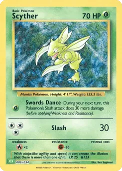 Scyther 006/034 Pokémon TCG Classic - Venusaur