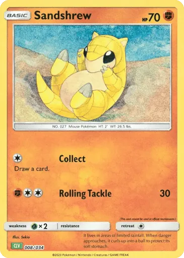 Sandshrew 008/034 Pokémon TCG Classic - Venusaur