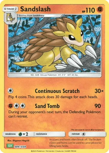 Sandslash 009/034 Pokémon TCG Classic - Venusaur