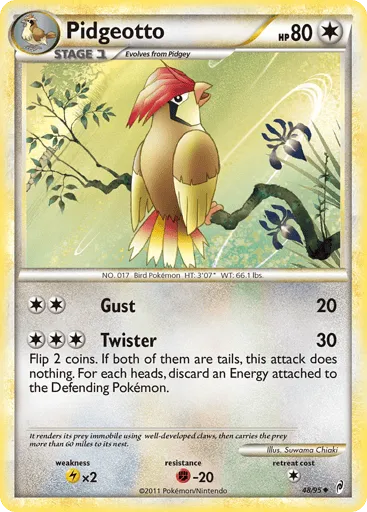 Pidgeotto 48/95 Call of Legends