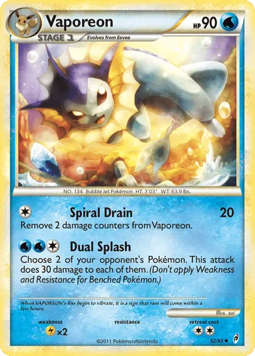 Vaporeon 52/95 Call of Legends